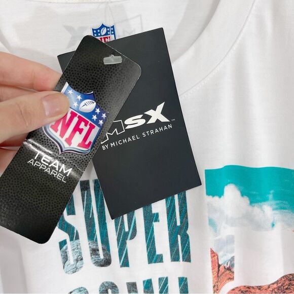 MSX by Michael Strahan NFL Apparel Super Bowl LVII White Short Sleeve Tee Shirt - Picture 3 of 7